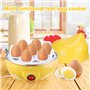 mizikuu Cuiseur à oeufs pour 7 oeufs, 350W Cuiseur À Vapeur pour Œufs Egg Cooker électrique sans BPA Chaudière À Œufs pour des d