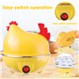 mizikuu Cuiseur à oeufs pour 7 oeufs, 350W Cuiseur À Vapeur pour Œufs Egg Cooker électrique sans BPA Chaudière À Œufs pour des d