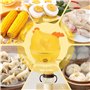 mizikuu Cuiseur à oeufs pour 7 oeufs, 350W Cuiseur À Vapeur pour Œufs Egg Cooker électrique sans BPA Chaudière À Œufs pour des d