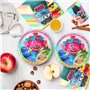 Lot de 61 Ustensiles Troll Elf - Décorations d'Anniversaire d'Enfant - Fournitures de Fête pour Garçons et Filles - Vaisselle Tr