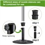Udbrud 8 Pièces Anneaux de réduction pour Pied de Parasol Kit, Adaptateur de Pied de Parasol Umbrella Stand Parts, Balcon Suppor