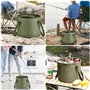 Udbrud Seau Pliable, Bassin Pliant 20L, Portable Seau à Eau Pliable Multifonctionnel, Pliant Étanche pour Camping, Portatif Lége