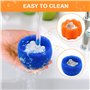 HNYGS-EU Attrape Anti Poil Machine à Laver, 8 Pièces Réutilisable Cheveux Animaux Nettoyage Outil pour Machine à Laver, pour Net
