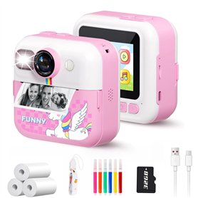 Bacxzomx Appareil Photo Instantané Enfant