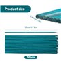 mizikuu 50 Pièces Tiges de Support pour Plantes, 38CM Stake de Plante en Bois Vert Tuteurs de Plantes avec 30 Yard Ruban de Papi