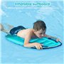 mizikuu Bodyboard Gonflable, Planche Gonflable Enfant avec Poignées Planche De Surf Flottante Portable Aide à La Natation Bodybo