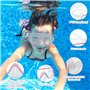 Mask Panoramique pour Enfants Lunettes Plongée en Verre Trempé Boucles à Ajustement Rapide Masque de