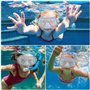 mizikuu Masque de plongée, Mask Panoramique pour Enfants Lunettes Plongée en Verre Trempé Boucles à Ajustement Rapide Masque de 