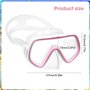 mizikuu Masque de plongée, Mask Panoramique pour Enfants Lunettes Plongée en Verre Trempé Boucles à Ajustement Rapide Masque de 