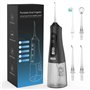 Hydropulseur pour nettoyage des dents - 9 modes - Irrigateur buccal rechargeable - 4 embouts - Batterie puissante - Pics dentair