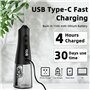 Hydropulseur pour nettoyage des dents - 9 modes - Irrigateur buccal rechargeable - 4 embouts - Batterie puissante - Pics dentair