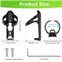 Porte Gobelet Vélo Carbone avec Cache AirTag Secret | Support Bouteille Ultra-Léger Anti-Vol pour VTT/Road Bike | Compatible App