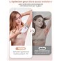 Épilateur Lumière Pulsée Refroidissant, IPL Lumière Pulsée Sans Douleur avec Lampe de Nettoyage, 9 Niveaux d'énergie à Domicile 