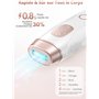 Épilateur Lumière Pulsée Refroidissant, IPL Lumière Pulsée Sans Douleur avec Lampe de Nettoyage, 9 Niveaux d'énergie à Domicile 