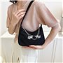 Ceihwa Petit Sac a Main Femme Y2K,Mini Sac Bandoulière Femme Tendance,Shoulder Bag Women,Sacoche Porté Epaule Chaine Chic,Handba