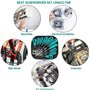 KAHEIGN 10 Pièces Tournevis Magnétique, 5 Taille Toute Épreuve Tournevis en Acier au Chrome Vanadium 5 Tournevis Plats et 5 Cruc