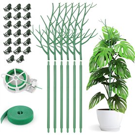 KAHEIGN 6 Pièces Piquets de Support pour Plantes à Brindilles Détachables