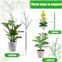 KAHEIGN 6 Pièces Piquets de Support pour Plantes à Brindilles Détachables, 70CM Bâtonnets de Plantes à Branches Poteaux D’Escala
