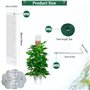 KAHEIGN 8 Pièces Poteaux en Mousse en Plastique, 38CM Empilable Poteau D’Escalade pour Plantes Rechargeable Piquets de Support C