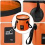 KAHEIGN Seau à Eau Pliable, 12L Seau Pliable Portatif Conteneur De Stockage De Camping Lavabo pour Voyager Randonnée Pêche Nauti