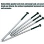 KAHEIGN 50 Pièces Clous Artificiels Résistants D'herbe, 5mm x 150mm Clous Galvanisés à Tête Ronde Clous en Acier pour Fixation d