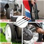 KAHEIGN 39 Pièces Outil de Levier de Pneu, 3Pcs 30CM Cuillères à Démonter Pneus avec 3Pcs Protecteurs de Jante, 15Pcs Bouchons e