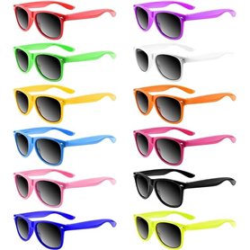 KAHEIGN 24 Pièces Lunettes de Soleil Néon pour Enfants