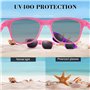 KAHEIGN 24 Pièces Lunettes de Soleil Néon pour Enfants, 12 Couleurs Lunettes de Soleil pour Enfants en Vrac Lunettes de Soleil d