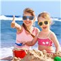 KAHEIGN 24 Pièces Lunettes de Soleil Néon pour Enfants, 12 Couleurs Lunettes de Soleil pour Enfants en Vrac Lunettes de Soleil d