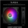 Thermalright Assassin X 120R ARGB Black Refroidisseur d'air numérique pour processeur, vitesse 2000 tr/min, 12 cm, silencieux, p