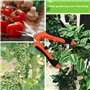2 Secateurs Lames Courbees Sécateur de Jardinage À Main pour Bonsaï Outillage de Jardin pour Bonsai Fleurs Roses Plantes Fruits 