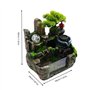 Charocean Fontaine d'intérieur - Cascade - Fontaine de table avec éclairage LED et brouillard - Petite fontaine d'intérieur avec