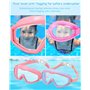 Toaren 2 pièces Lunettes de natation pour Enfants 3-15,Masque de Plongée Enfant Lunette Piscine en silicone souple,Anti-Buée,Ant