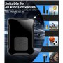 Gonfleur Electrique, Mini compresseur d’air 150PSI Pompe à vélo électrique avec affichage LED numérique Lumière LED Compresseur 