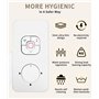 Bidet Toilette WC, Bidet Japonais encastré avec pression d'eau réglable, double buse auto-nettoyante escamotable