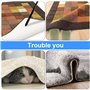 8 Pièces Rug Grippers Anti Derapant Tapis Antidérapant Tapis Grippers Vacuum Tech Anti Glisse Tapis Gardez Votre Tapis en Place 
