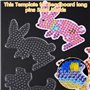 Zhufas Lot de 15 Plaque Perle a Repasser,Panneaux de Perles à Repasser avec 15 Pièces de Cartes Colorées, Support Plaque pour Pe