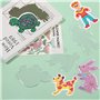 Zhufas Lot de 15 Plaque Perle a Repasser,Panneaux de Perles à Repasser avec 15 Pièces de Cartes Colorées, Support Plaque pour Pe