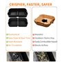 Zaxiva Accessoires Air Fryer, Moule Silicone Air Fryer 10.4L & 2×5.2L, FDA-Certifié, Compatibles Ninja Air Fryer AF500EU, AF400E