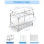 Lot de 2 Rangement sous Évier