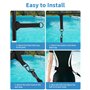 Ceinture de Natation pour Piscine, Corde de Elastique de Nage Piscine, 2.5-7.5M Ceinture de Résistance Réglable, Ceinture de Nat