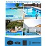 Ceinture de Natation pour Piscine, Corde de Elastique de Nage Piscine, 2.5-7.5M Ceinture de Résistance Réglable, Ceinture de Nat