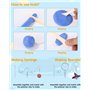 Zaxiva 50 Couleurs Pâte Polymère Pâte à Modeler Argile Bricolage Douce,Sûr Non Toxique,Cuisson four Pate a Modeler DIY Clay Kit 