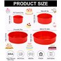4PCS Antiadhésif Moule Silicone Gateau Rond