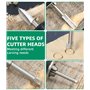 Jeu de Outils de Sculpture sur Bois pour Dremel, 5 Pièces Différents Mèches de Sculpture sur Bois avec Tige de 1/8 pouces pouces