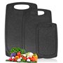 Set Planche a Decouper 3 PCS Planche Cuisine Antidérapante Planche Planche Cuisine Planches à Découper Antidérapante Antibactéri