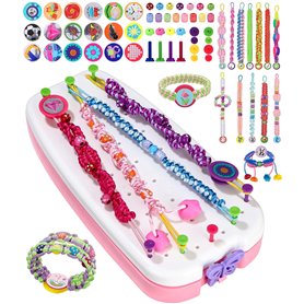 Cexovo Kit Bracelet Fille 169 Pièces DIY Kit Créatif Enfant Bracelet D'amitié DIY Kit de Fabrication de Bijoux Kit Créatif Enfan