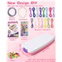 Cexovo Kit Bracelet Fille 169 Pièces DIY Kit Créatif Enfant Bracelet D'amitié DIY Kit de Fabrication de Bijoux Kit Créatif Enfan