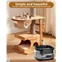 FAOKZE Fontaine à Eau pour Chat, 4.5L Fontaine a Eau Chat,Super Silent Distributeur Eau Chat, Filtre à Charbon Actif,Réservoir d