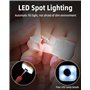 Toaren 12 en 1 Ponceuse pour Ongles, Lime a Ongle Electrique Sans Fil Ponceuse Pour Ongles Électrique, Vitesse Réglable, avec LE